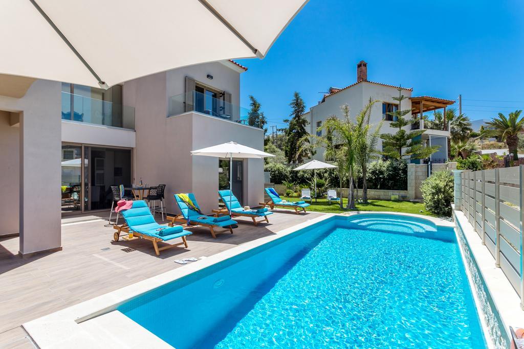 Superior Villa Marina Mare Sauna Hammam Nea Kydonia  Exterior photo